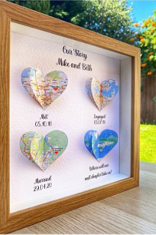 Hearts-in-a-frame